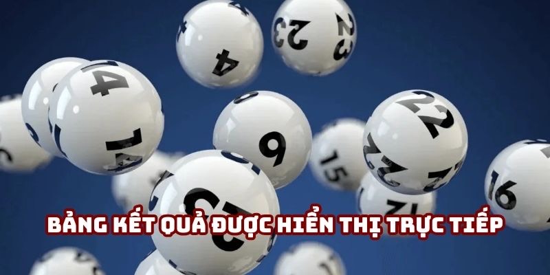 Bảng kết quả được hiển thị trực tiếp trên giao diện 789bet