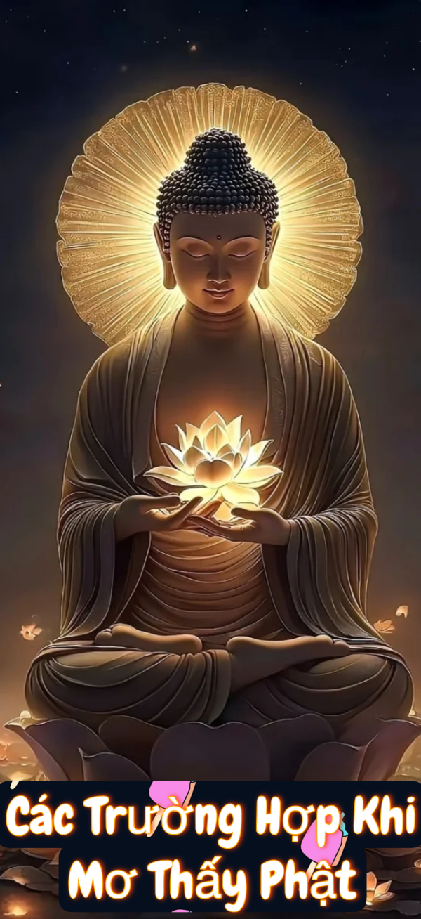 Mơ thấy tượng Phật bằng vàng hoặc tỏa ánh sáng