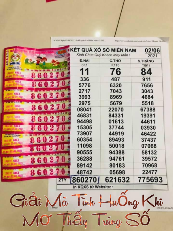 Mơ thấy mua rất nhiều vé số rồi trúng một vé