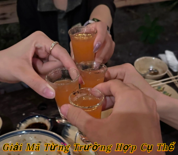 Mơ thấy uống rượu với người thân trong gia đình