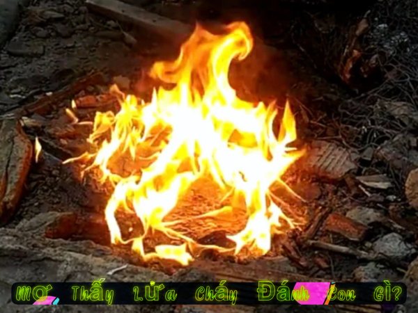 Con số chung khi mơ thấy lửa cháy