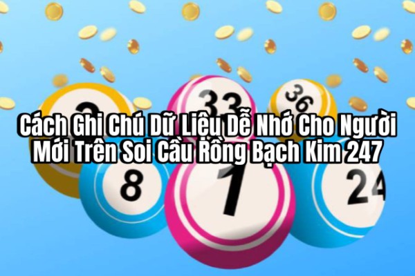 Cách Ghi Chú Dữ Liệu Dễ Nhớ Cho Người Mới Trên Rồng Bạch Kim 247
